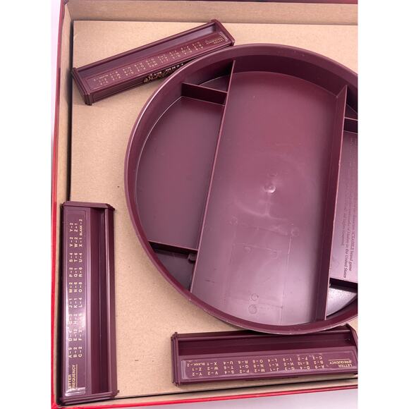 Vintage Scrabble Deluxe Turn Table Board Game Family Games Complete - Picture 4 of 8